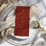 Monogram Bröllop Menu med Tack Meny<br><div class="desc">Vackra menykort för att komplettera dina bord-inställningar vid bröllop eller nästa middag party. Lägg till anpassningsbarnas ordalydelse i den här designen genom att använda rutorna "Redigera den här designmallen" på objektets höger eller klicka på den blå "Anpassa den" om du vill ordna texten, ändra typsnitt och färg och även lägga...</div>