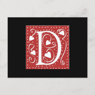 Monogram Bröllop spara datum Card Meddelande Vykort