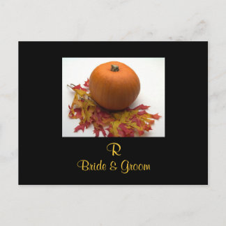 Monogram Bröllop spara datum-kort Meddelande Vykort