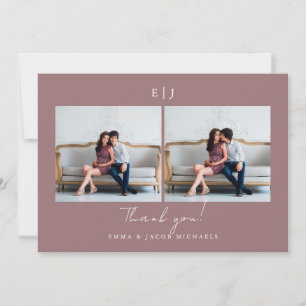 Monogram Bröllop Tack Photo Ro