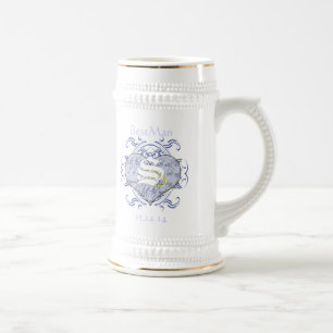 Monogram bröllopslöfte Hjärta Sejdel