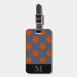 Monogram Brown Basketball Bollar, Blue Jeans Bagagebricka