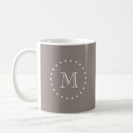 Monogram Brown Classic Elegant Mugg