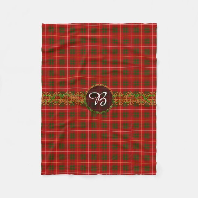 Monogram Bruce Tartan Fleecefilt (Framsidan)