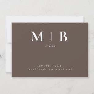 Monogram Brun Contemporary Spara datum Datumet