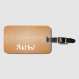 Monogram brunt läder texturerat bagagebricka