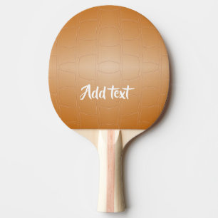 Monogram brunt läder texturerat pingisracket