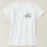 Monogram Budens mamma Bröllop T—Shirt Tee Shirt<br><div class="desc">Monogram Budens mamma Bröllop T—Shirt Anpassa med ditt monogram Initial,  färg och lägg till extra om du vill. av Elke Clarke 2011</div>