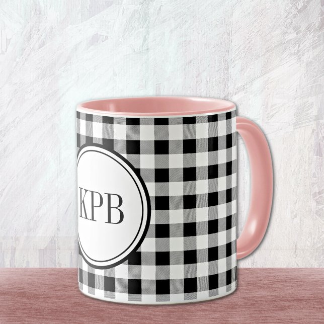 Monogram Buffalo Check 11oz. Combo Beverage Mugg (Skapare uppladdad)
