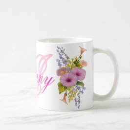 Monogram Bukt Kusten Wildblomma Mugg