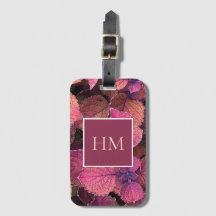 Monogram Burgundy Cream Löv