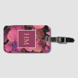 Monogram Burgundy Cream Löv Bagagebricka