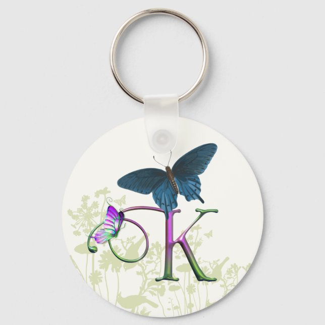 Monogram Butterfly Fantasy K Nyckelring (Framsida)