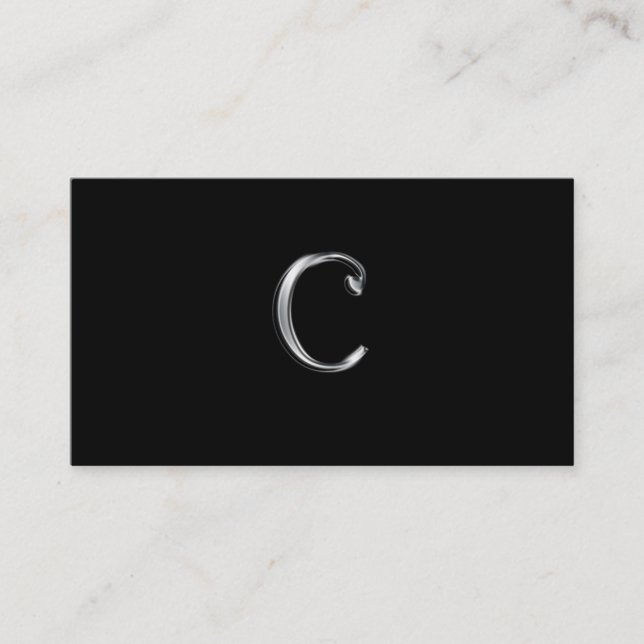 Monogram C-affärskort Visitkort (Framsida)