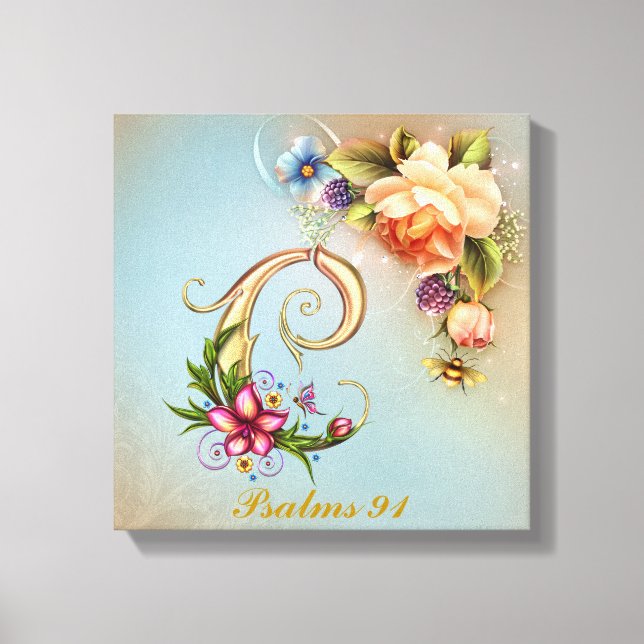 Monogram C Premium Wrapped Canvas (glapp) (Framsida)