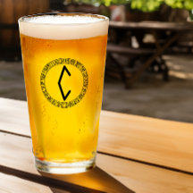 Monogram C - Viking Stil - Pint Glass