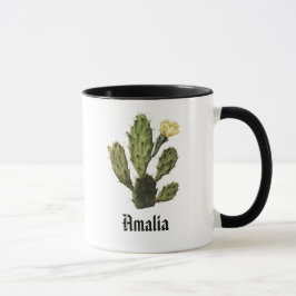 Monogram Cactus Flower Vintage Mugg