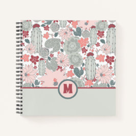 Monogram Cactus Rosa Mint Succulents Flowers