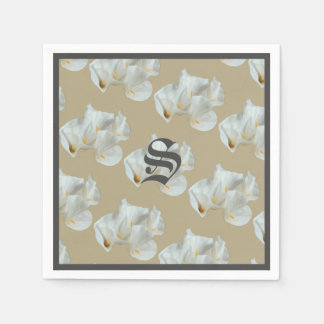 Monogram Calla Lillies Pappersservett