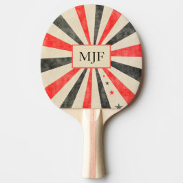 Monogram Casino Black och Red Ping Pong Paddle Pingisracket