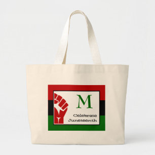 Monogram CELEBRATE JUNETEENTH Panafrikanska Jumbo Tygkasse