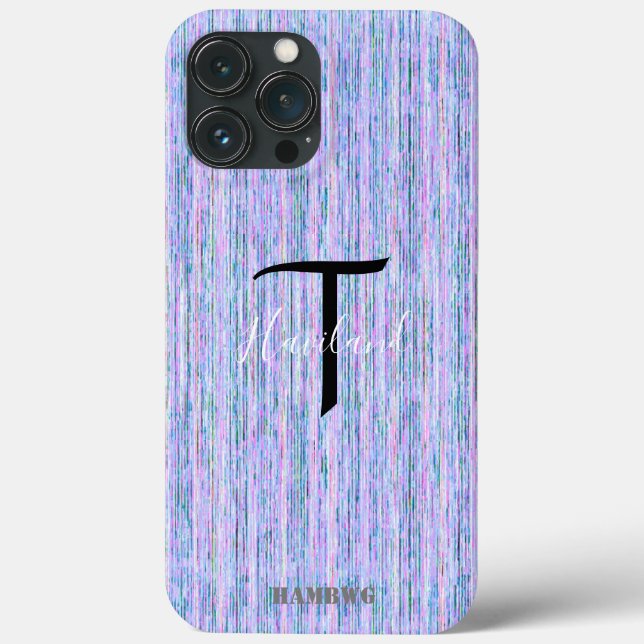 Monogram Cell Phone Case HAMbyWG - Lilac (Baksida)