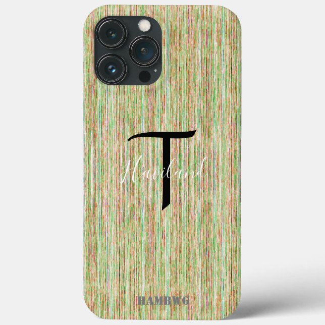 Monogram Cell Phone Case HAMbyWG - Tan (Baksida)