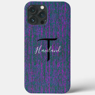 Monogram Cell Phone Case HAMbyWG - Teal