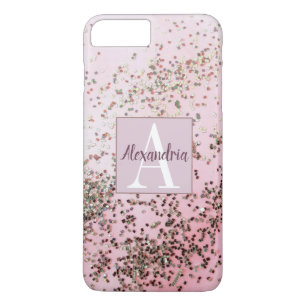 Monogram Champagne Rosa Confetti