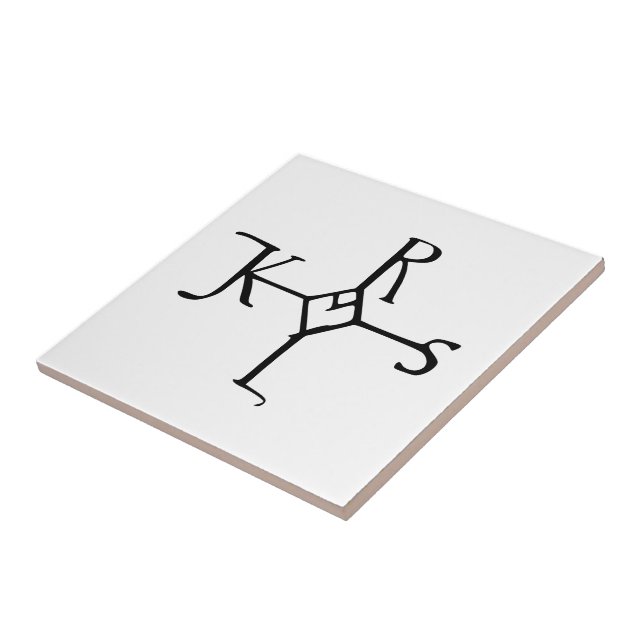 Monogram Charlemagne Kakelplatta (Sidan)