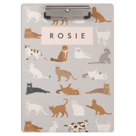 Monogram Charming Cat Mönster Cat Lovers