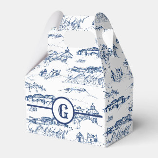 Monogram Chattanooga Toile Blue Presentaskar