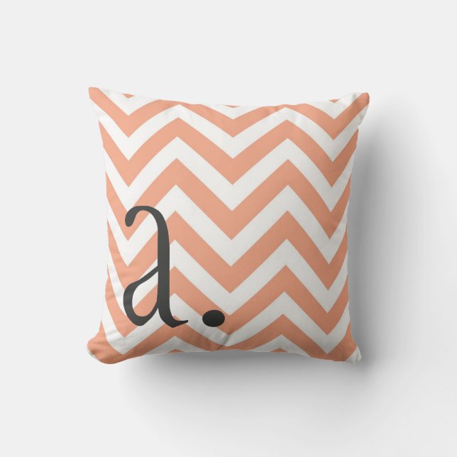 Monogram Chevron Pillow Kudde (Framsida)