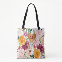 Monogram chic blommönster