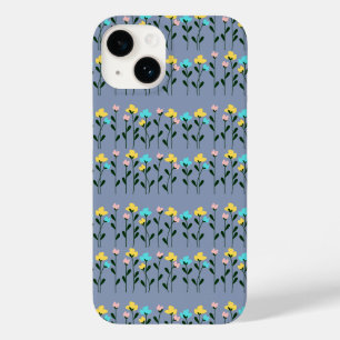 Monogram-chic-Grått-Blommönster