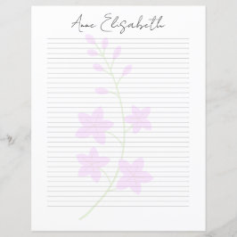 Monogram Chic Script Namn Brevpapper