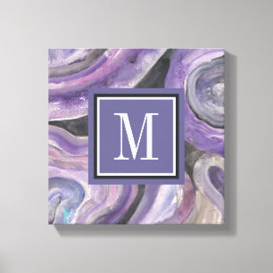 Monogram   cirklar regnar canvastryck
