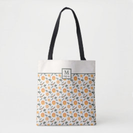 Monogram Citrus Hygge jul Tote Tygkasse