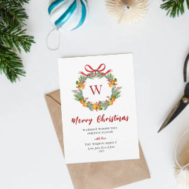 Monogram Citrus Wans Non Photo jul Julkort