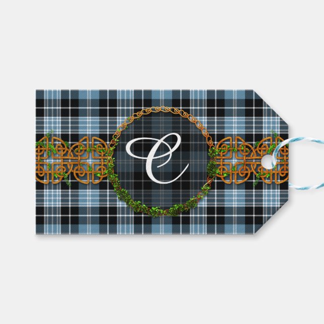 Monogram Clark Tartan Presentetikett (Framsidan (Horisontell))