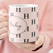 Monogram Classic Elegant Cute Script Namn