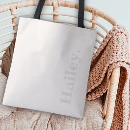 Monogram Classic Elegant Minimal ivoriansk vit Nam Tygkasse