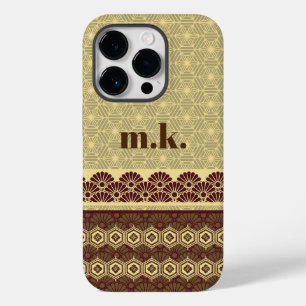 Monogram Classic Guld Flower Mönster