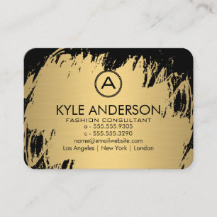Monogram Classic Guld Lux Brushed Visitkort
