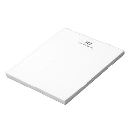 Monogram Classic Initialer Namn Note Pad Anteckningsblock