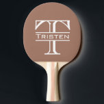 Monogram Classic-Personlig Pingisracket<br><div class="desc">Den här designen kan vara personlig i det område som tillhandahålls genom att ändra fotot och/eller text. Du kan också anpassa den genom att klicka på Anpassa den här mallen och sedan välja klicka för att anpassa ytterligare alternativ och ta bort eller ändra färg i bakgrunden, lägga till text, ändra...</div>