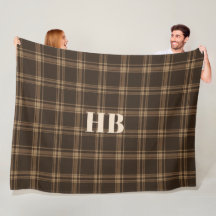 Monogram Classic Vintage Mörkbrun och Beige Rutig