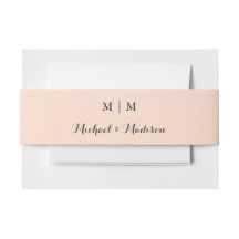 Monogram Classic Wedding Belly Band