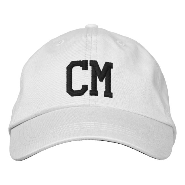 MONOGRAM CM HATTAR BRODERAD KEPS (Framsida)