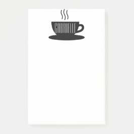 MONOGRAM COFFEE Post-it Notes Block